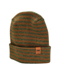 HAAKWEAR H Stitch RORO Cuffed Beanie (Patented) Brown / Green, Made in USA